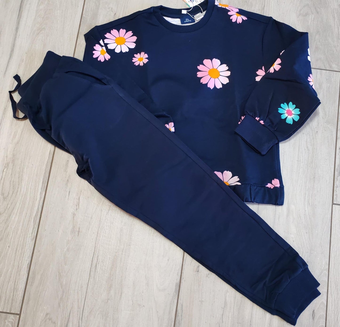 Tuta blu fiori - Chicco