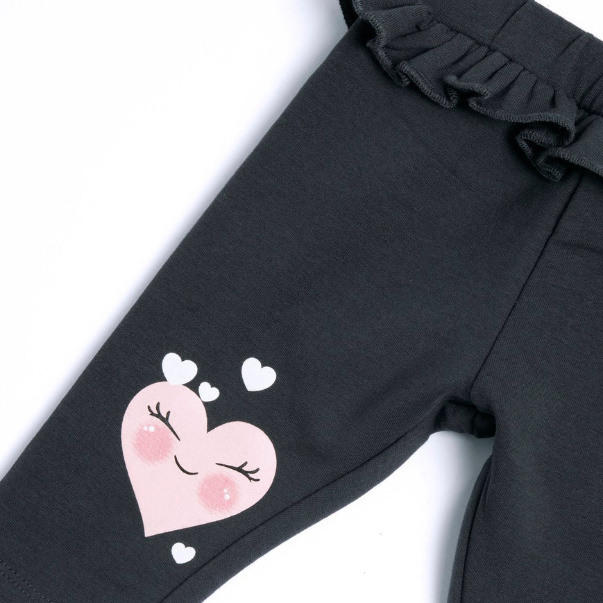 Leggings In Felpa con Volant Chicco