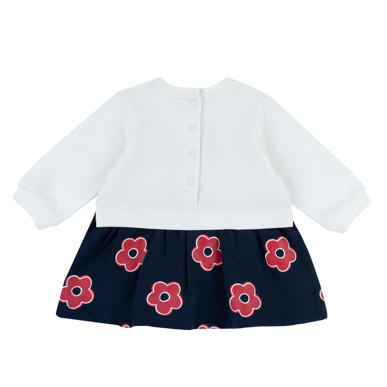 Vestito manica lunga con fiori