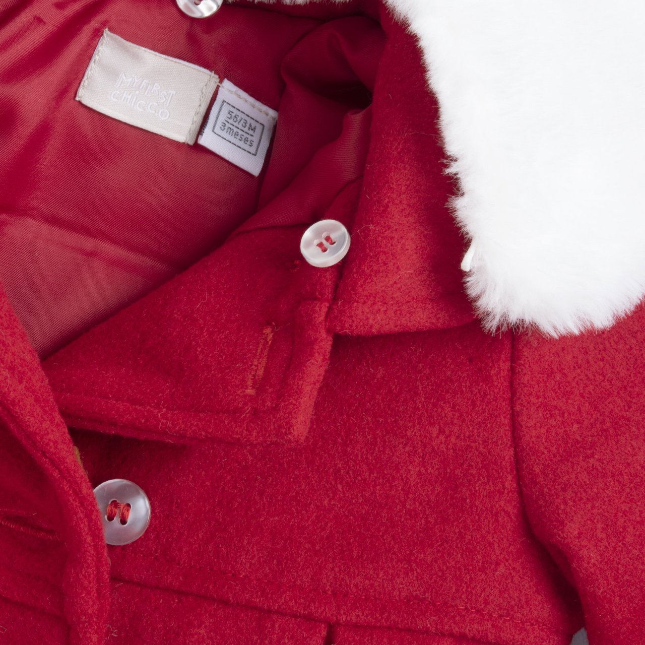 Cappotto rosso imbottito Chicco