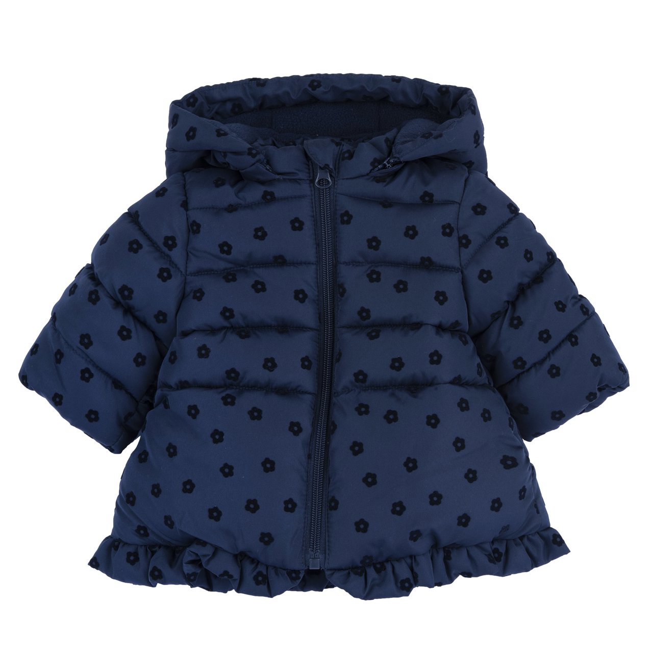 Giubbotto con cappuccio staccabile blu