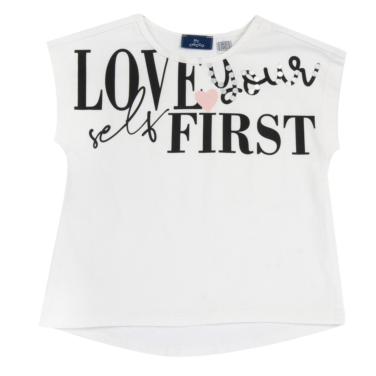 T-shirt bianca stampe - Chicco