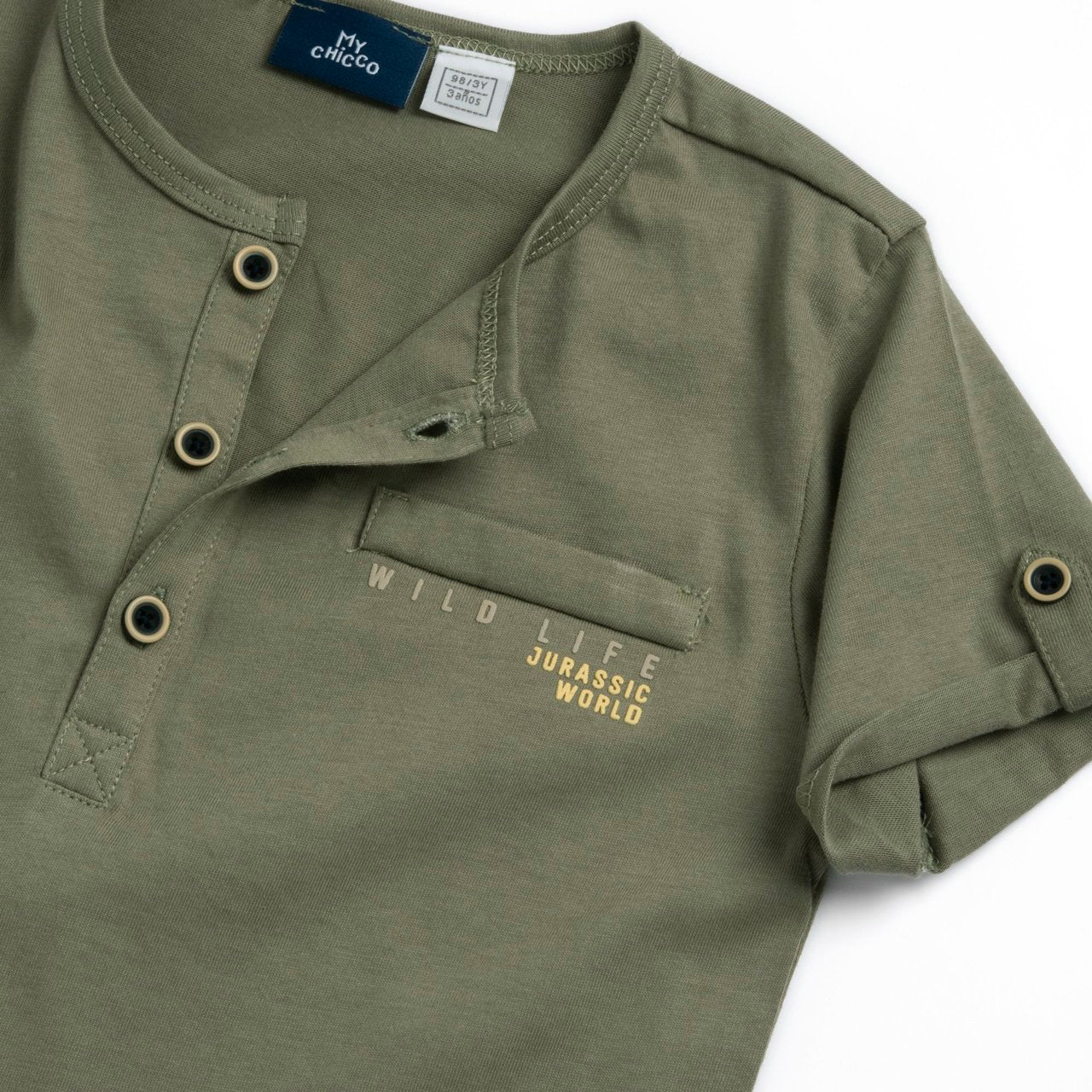 T-shirt verde con bottoncini - Chicco