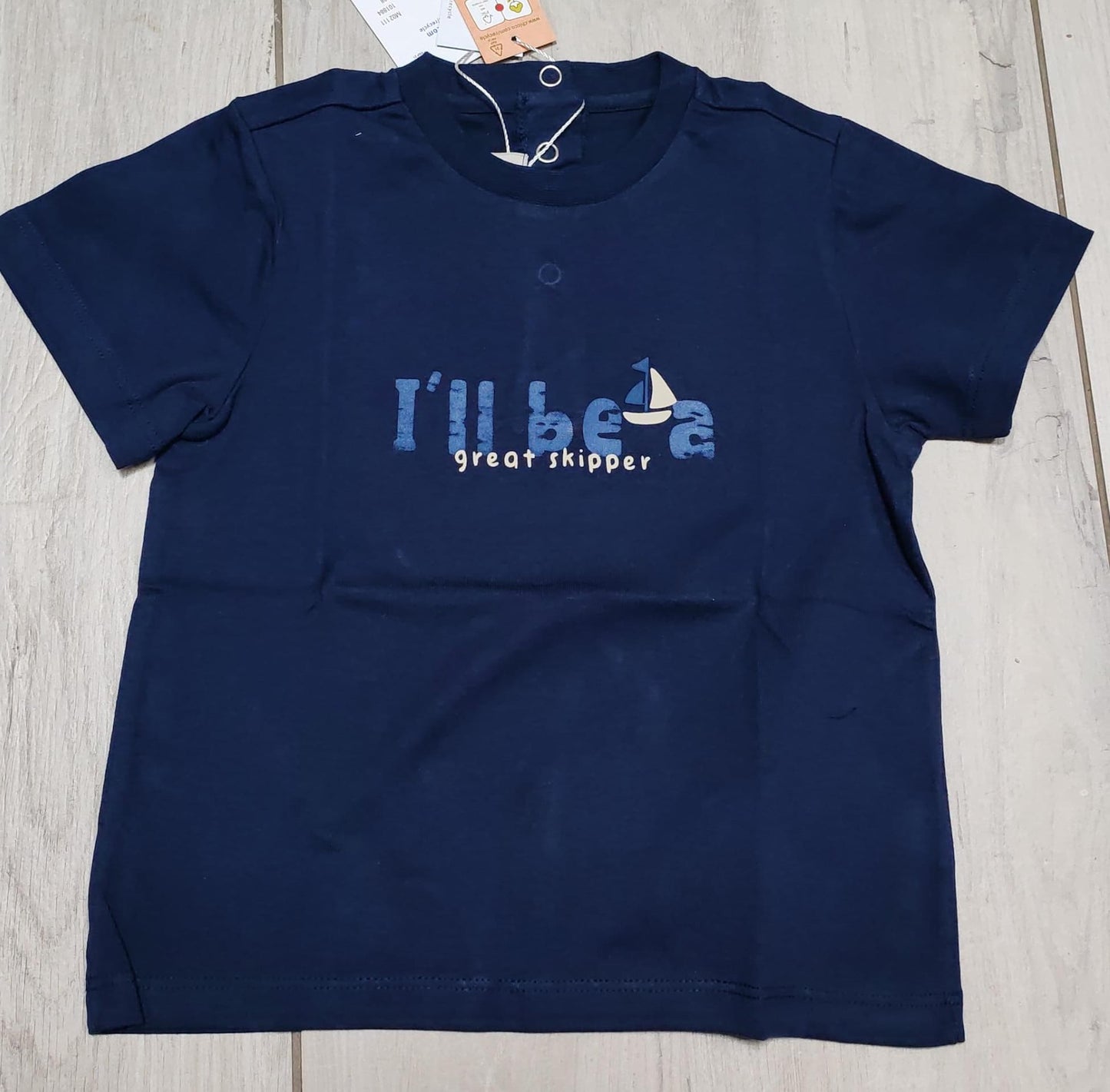 T-shirt blu tema mare - Chicco