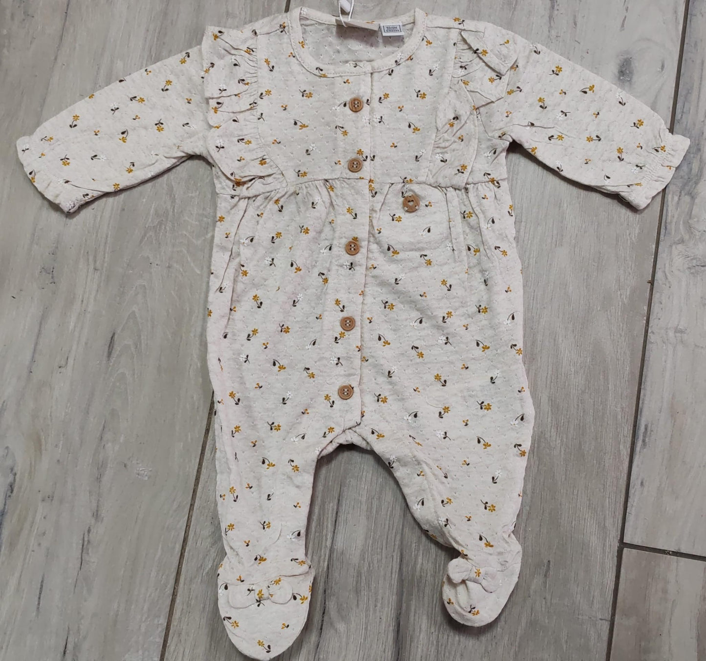 Tutina beige con fiorellini - Chicco