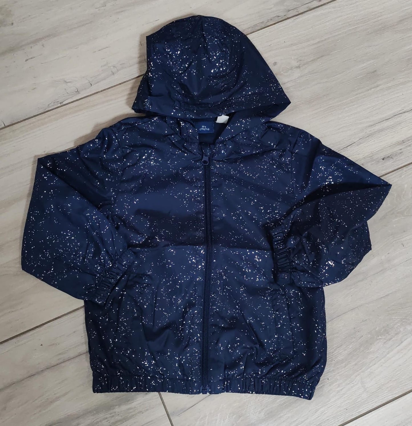 Giacca antivento blu brillantini - Chicco