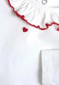 Set chicco maglia cuori rossi