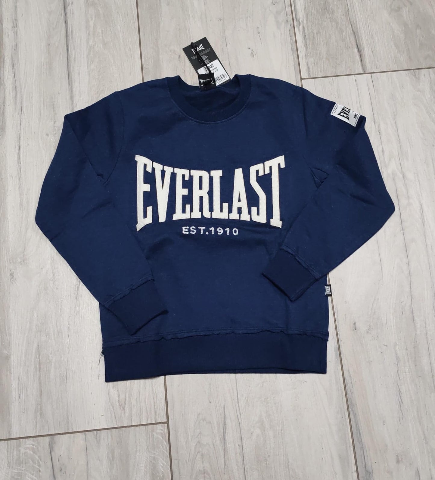 Felpa giro blu Everlast