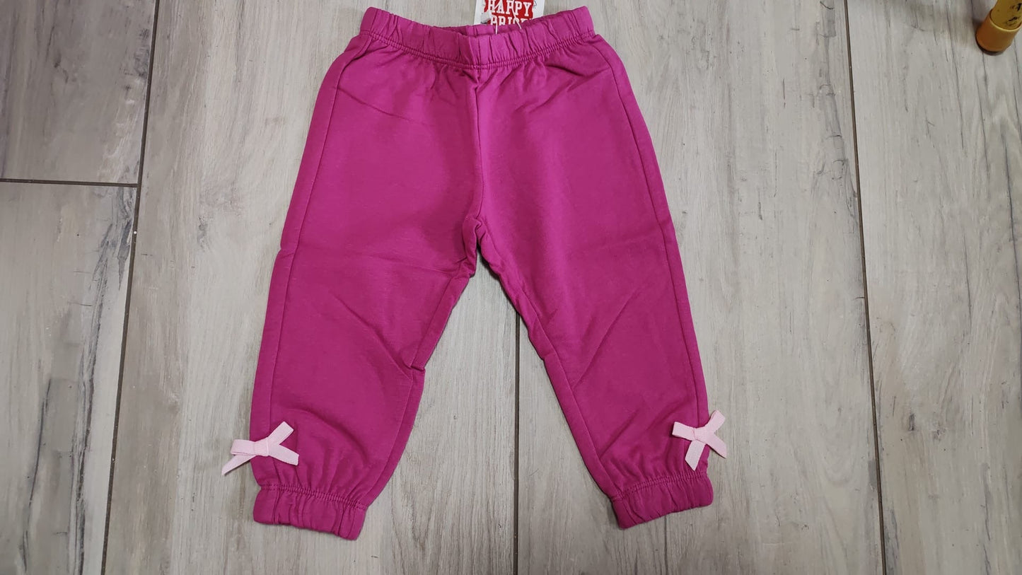 Pant. in felpa fucsia con fiocchetti - Chicco