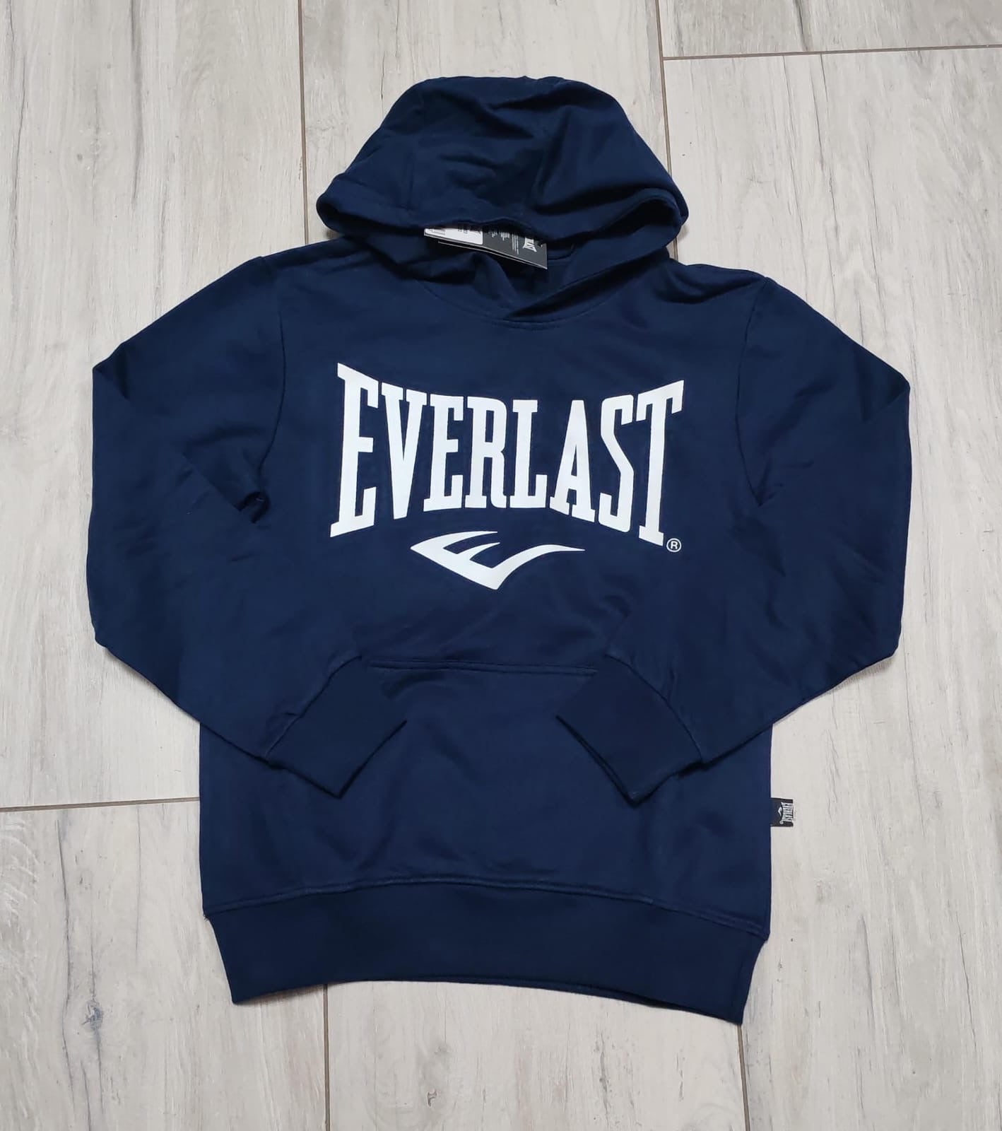 Felpa Everlast blu cappuccio