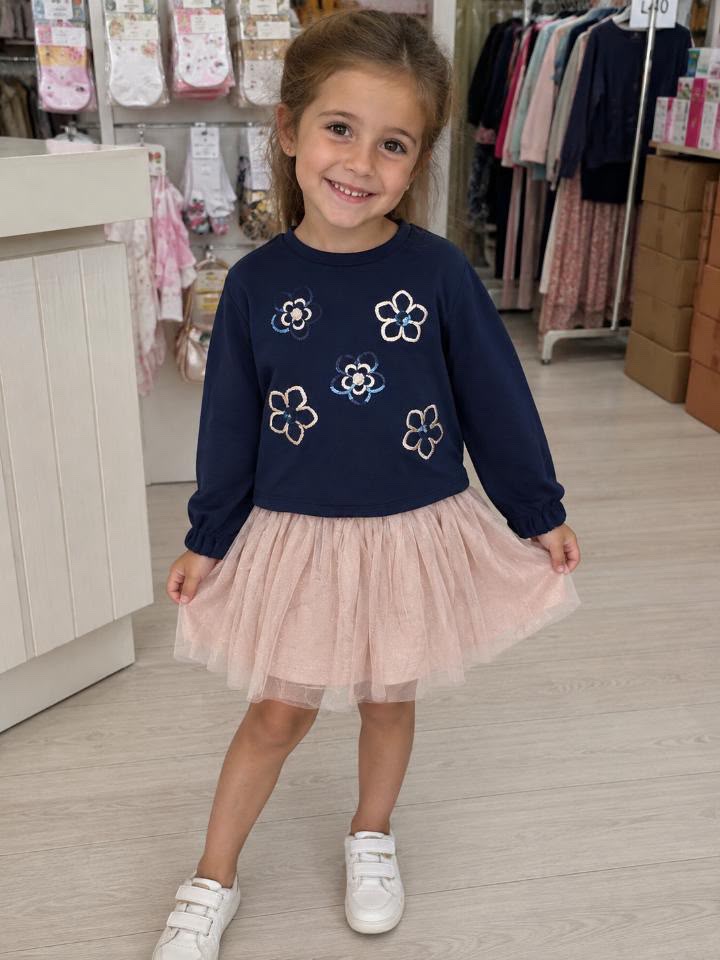 Abito Blu/Beige-Chicco