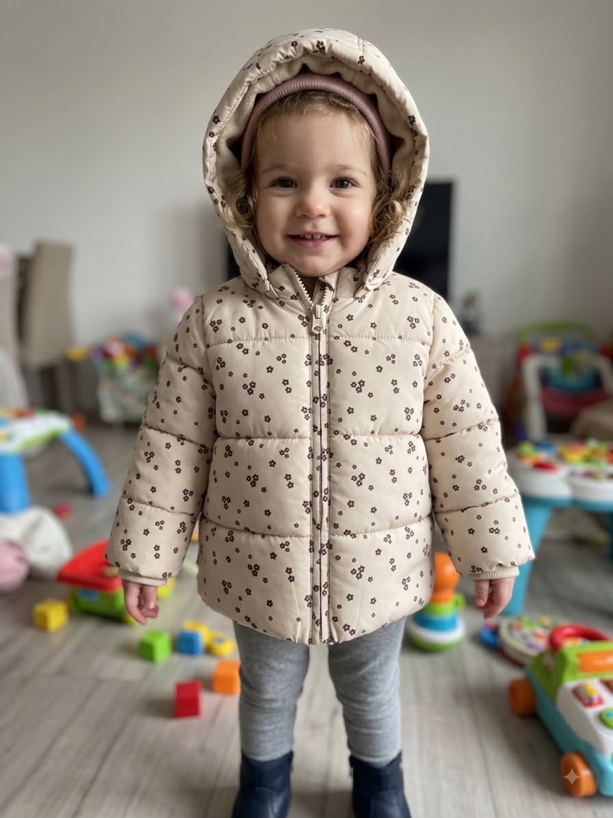 Giubbotto Beige Fiori- Chicco