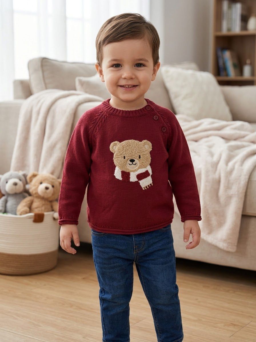 Maglione Orsetto Rosso- Chicco