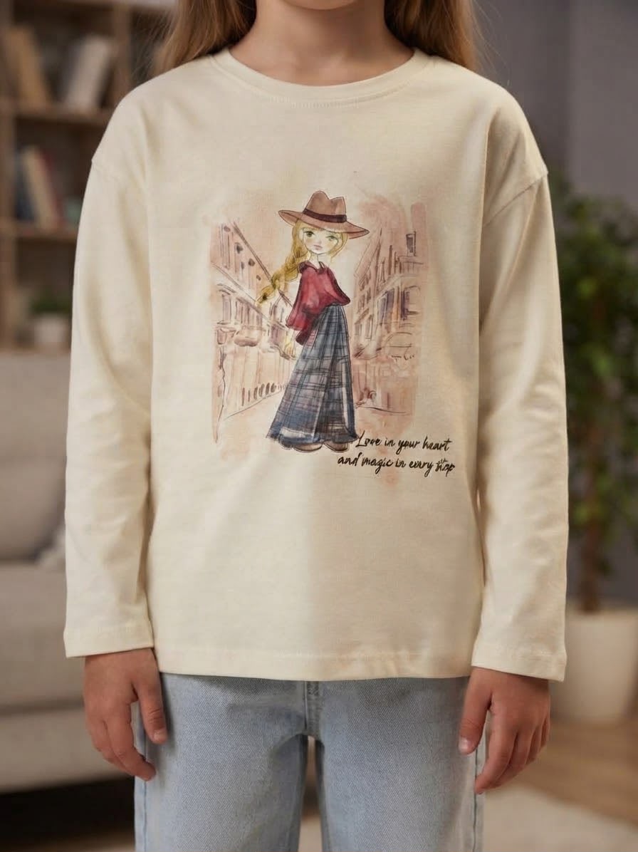 T-Shirt A Maniche Lunghe Love In Your Heart...-Chicco
