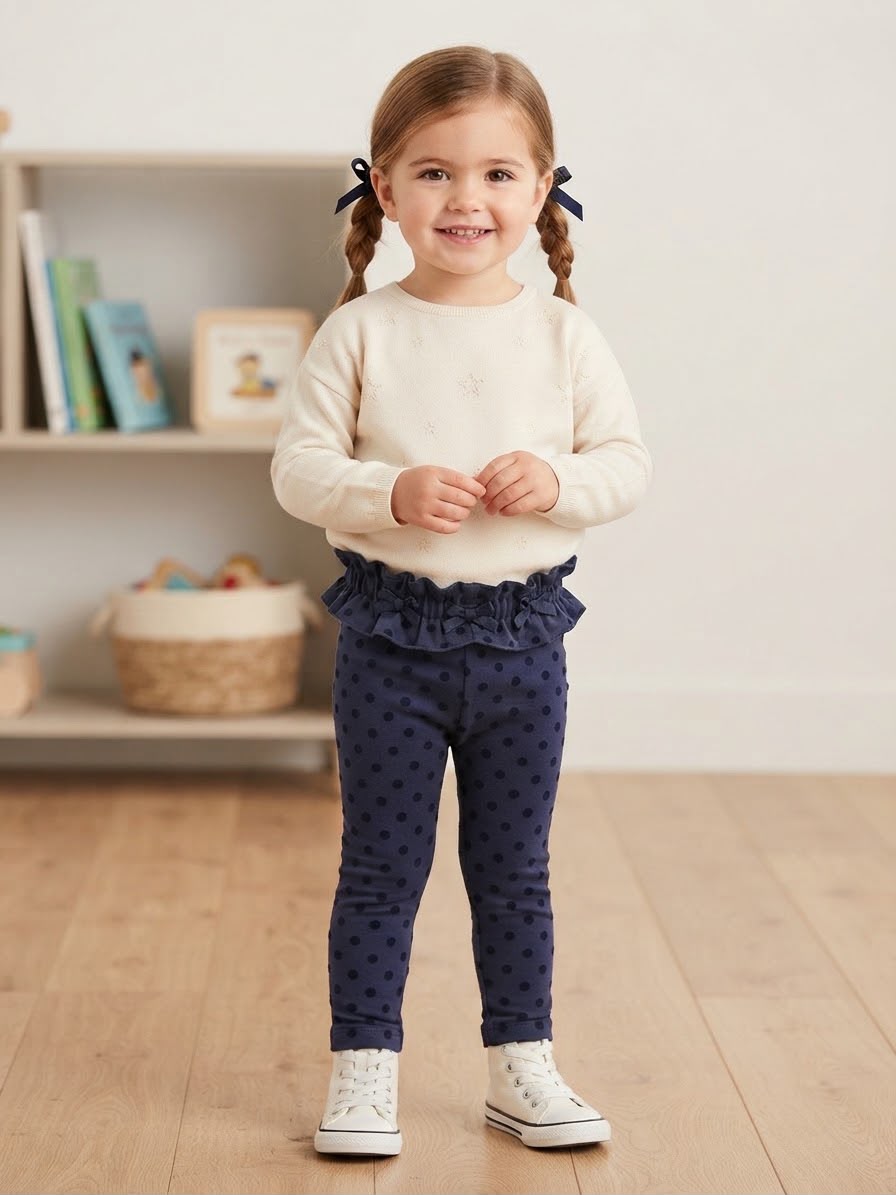 Leggings Blu A Pois- Chicco