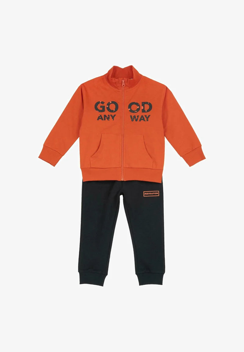 Tuta arancione con zip - Chicco