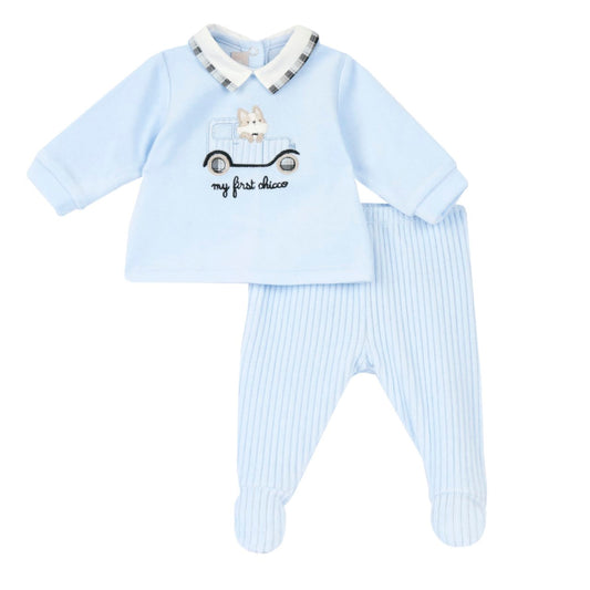 Completo 2pz ciniglia chicco