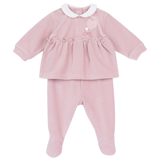 Tutina 2pz ciniglia a costine - Chicco
