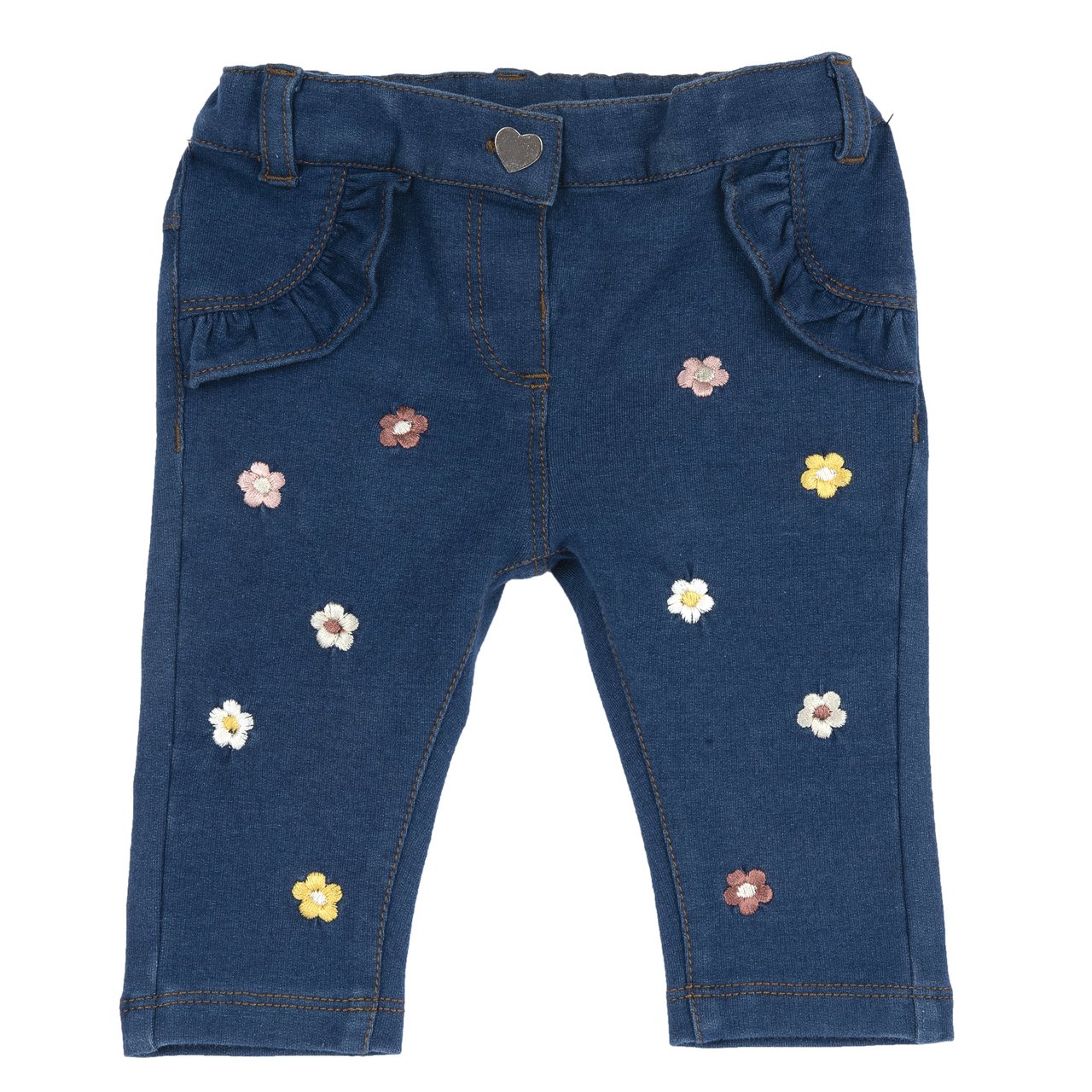 Pantaloni effetto denim ricamati - Chicco