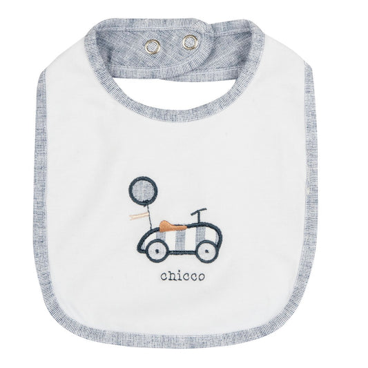 Bavaglino con ricamo effetto denim - Chicco