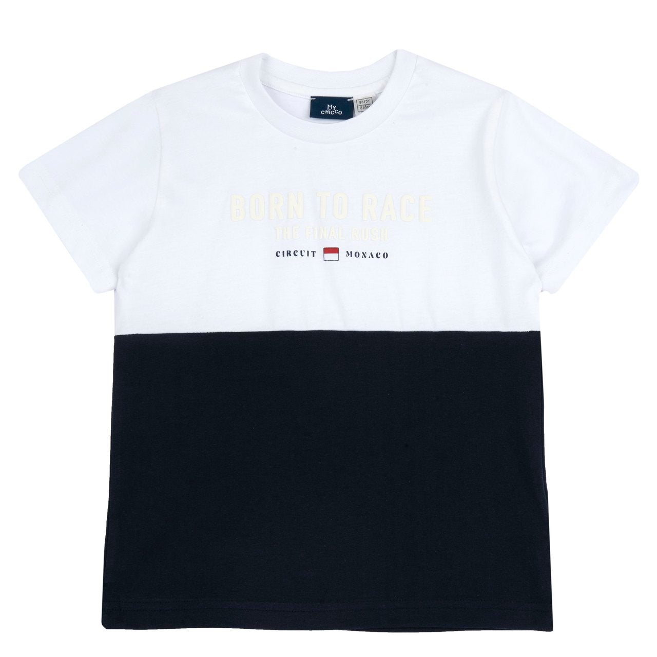 T-shirt bianca e blu - Chicco