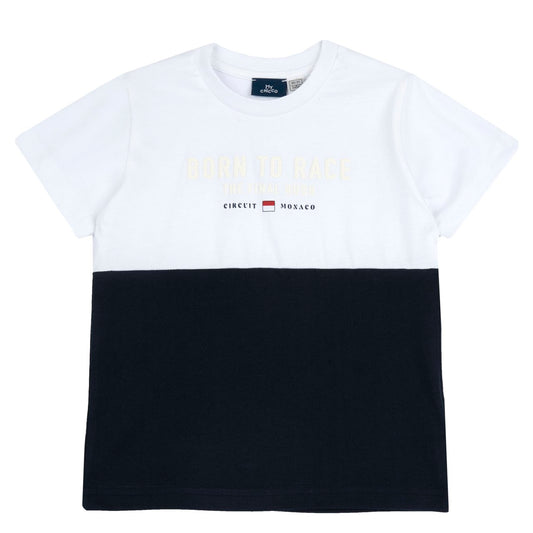 T-shirt bianca e blu - Chicco