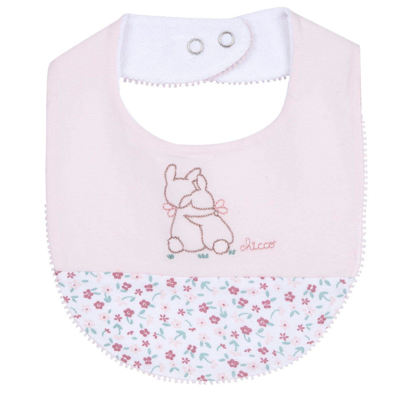 Bavaglino con ricamo coniglietti - Chicco