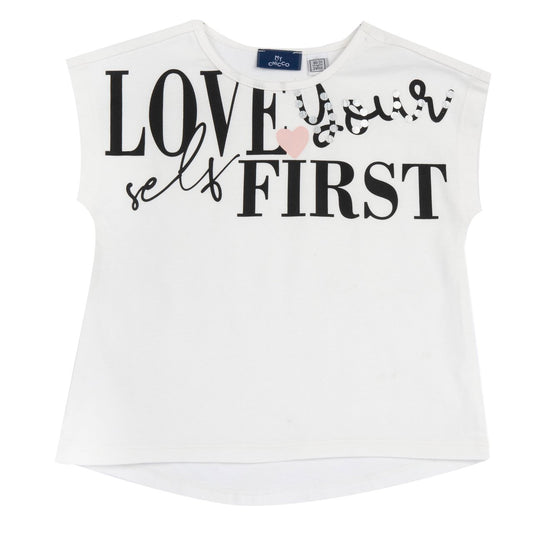 T-shirt bianca stampe - Chicco