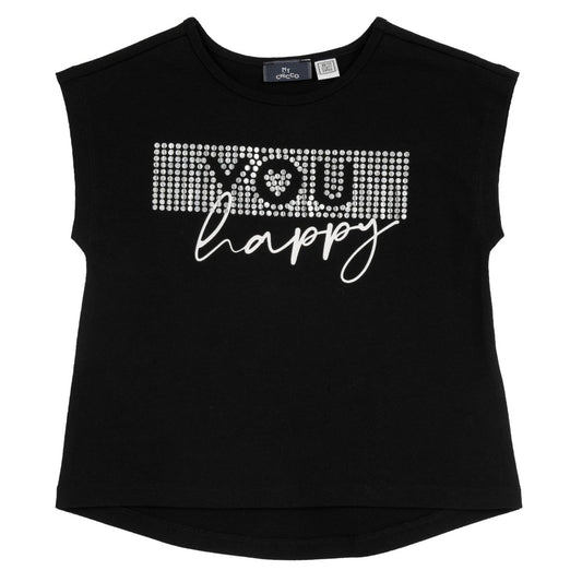 T-shirt nera stampa - Chicco