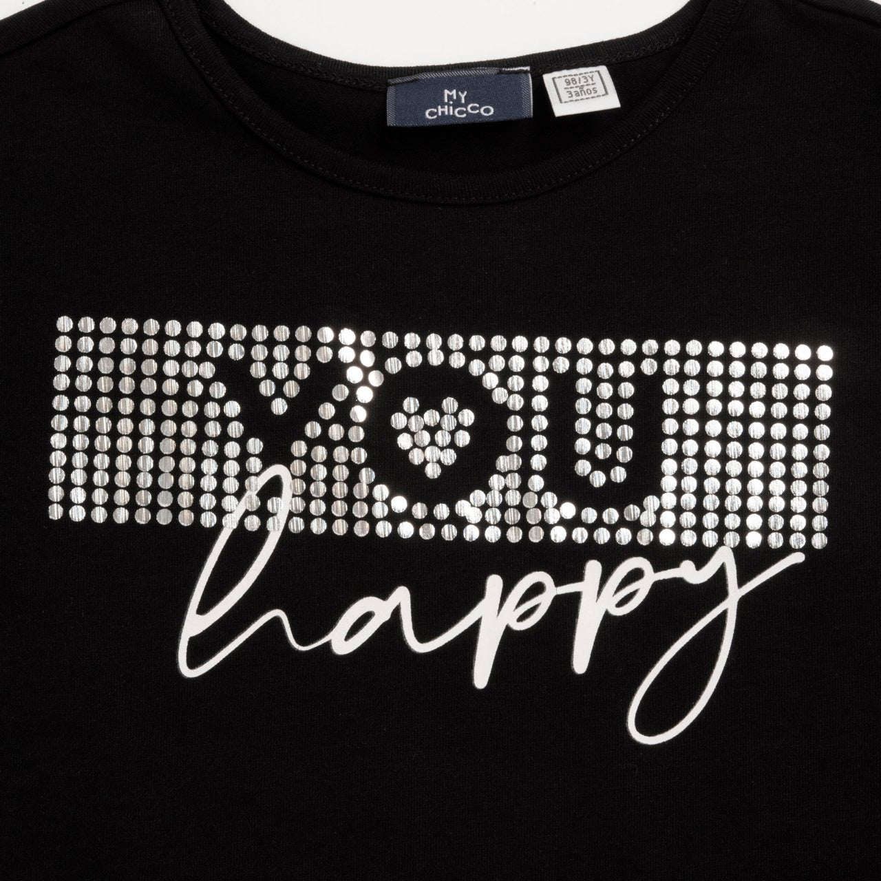 T-shirt nera stampa - Chicco