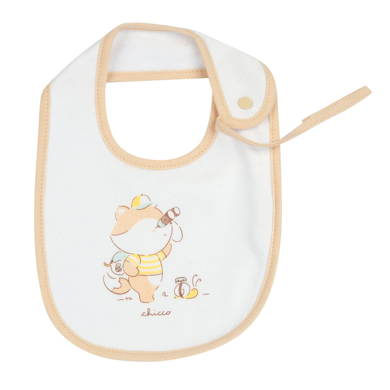 Bavaglino con laccetto porta succhietto - Chicco