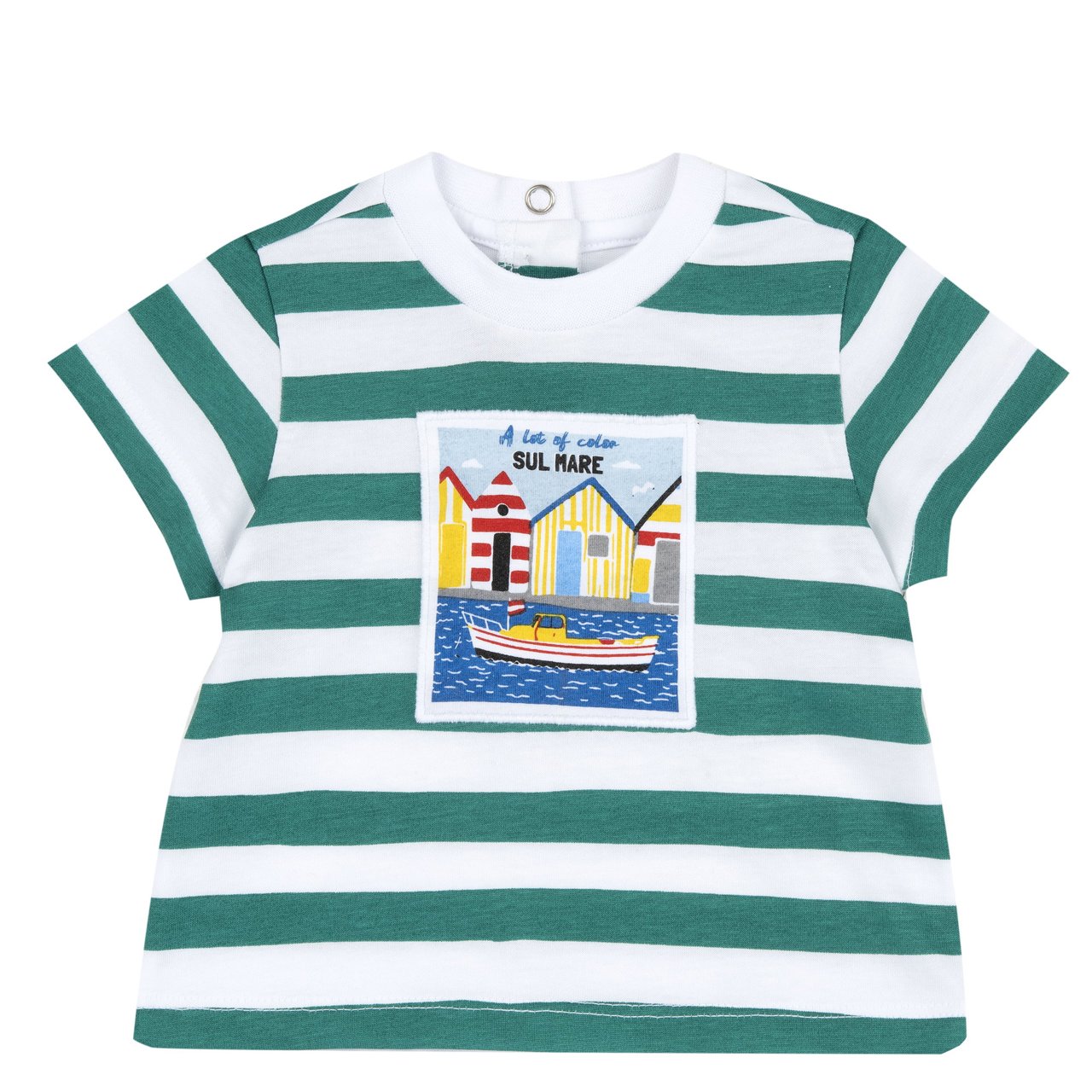 T-shirt a righe verdi - Chicco