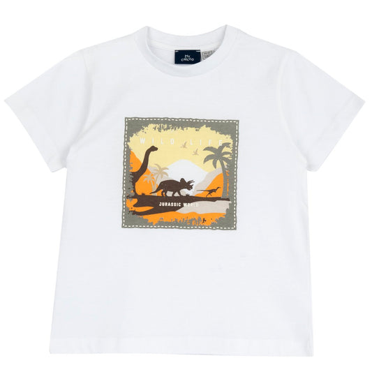 T-shirt dinosauri bianca - Chicco