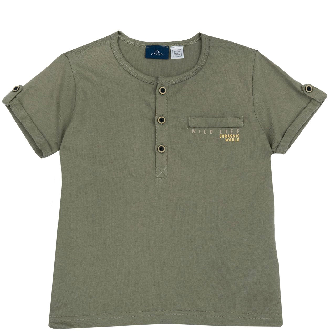 T-shirt verde con bottoncini - Chicco