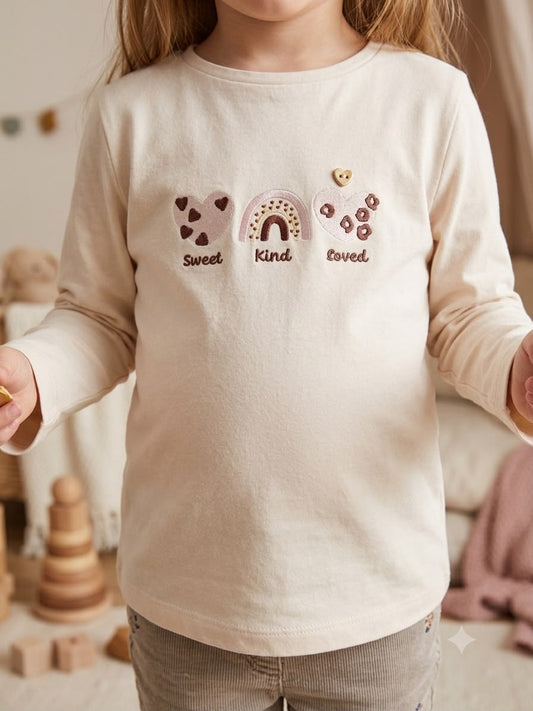 T-shirt "Love, Kind, Sweet"- Chicco