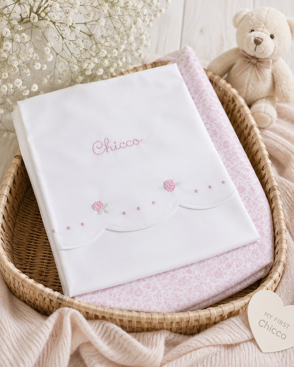 Lenzuola "Roselline"- Chicco