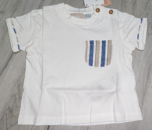 T-shirt con taschino rigato - chicco