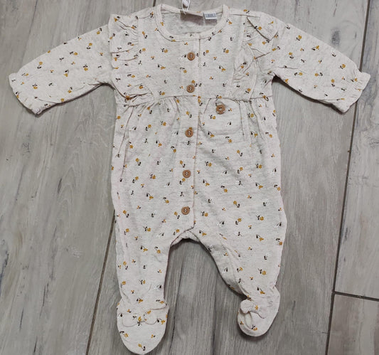 Tutina beige con fiorellini - Chicco