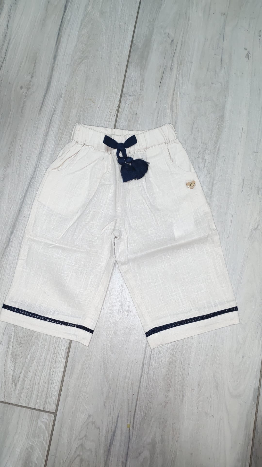 Pantaloni beige a palazzo - Chicco