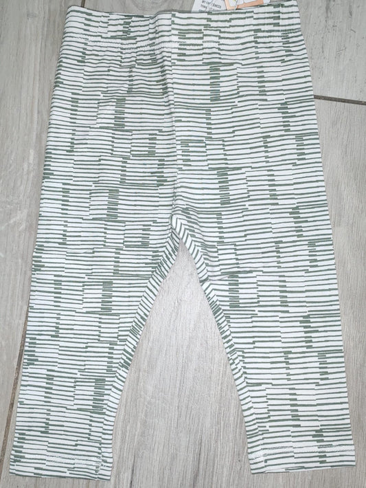 Leggings bianchi a righe verdi -Chicco