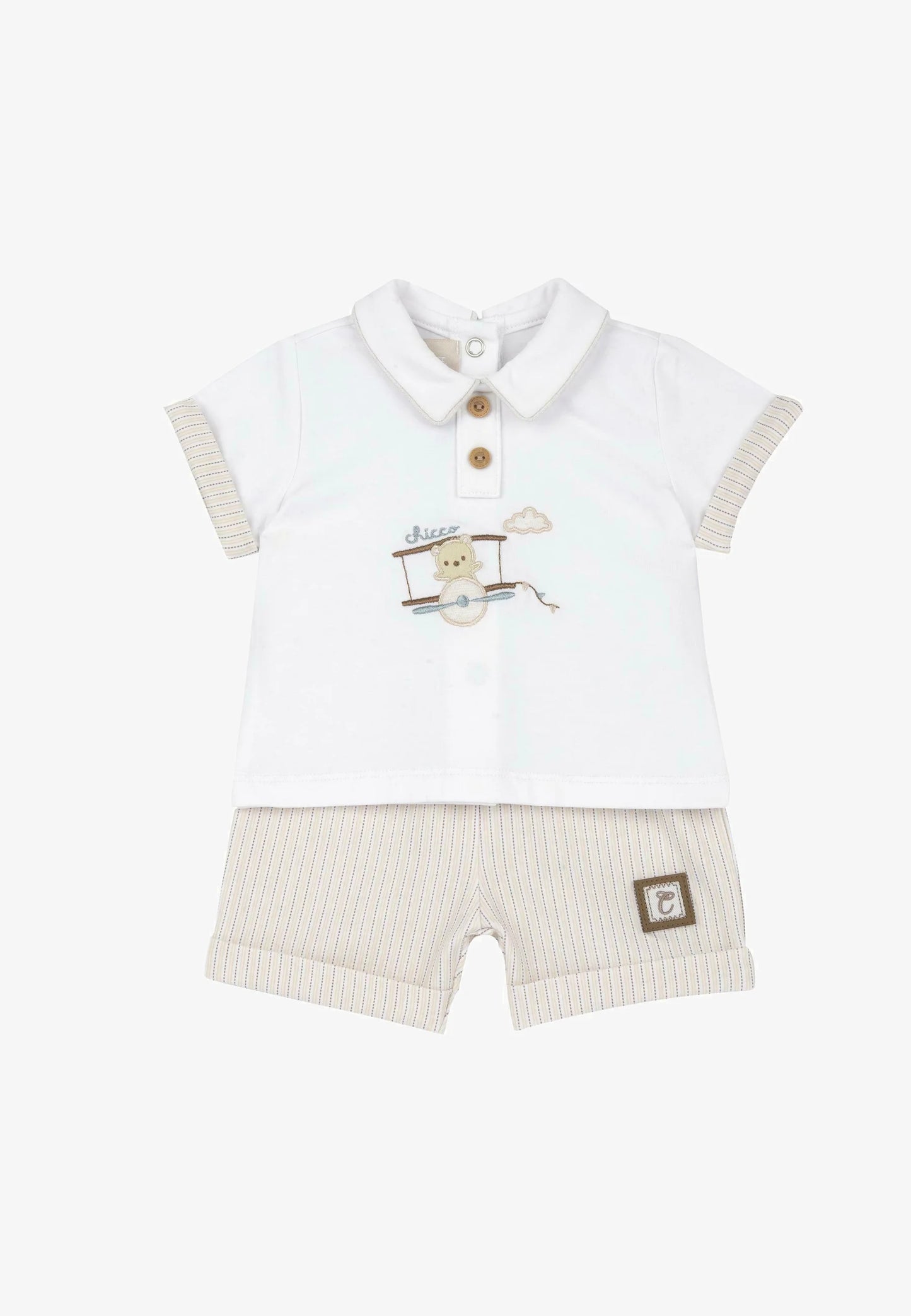 Completo beige con orsetto marinaio - Chicco