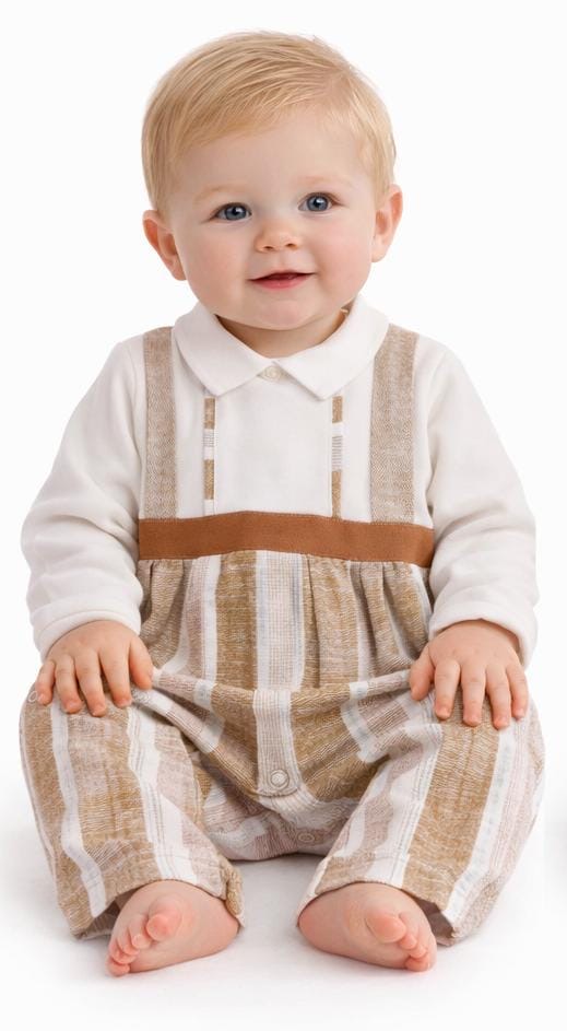 Tutina a righe senza piedini - BabyVip