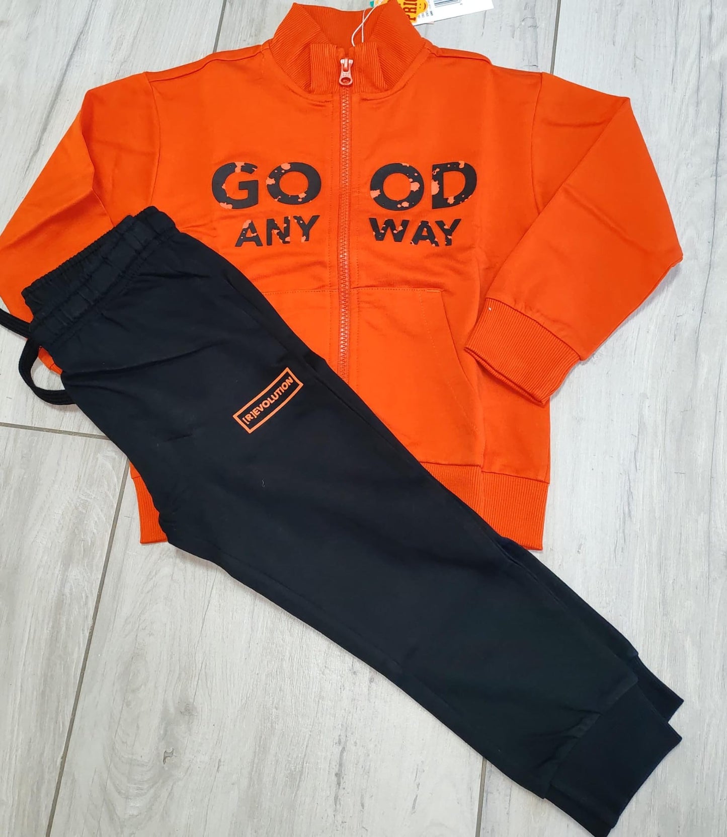 Tuta arancione con zip - Chicco