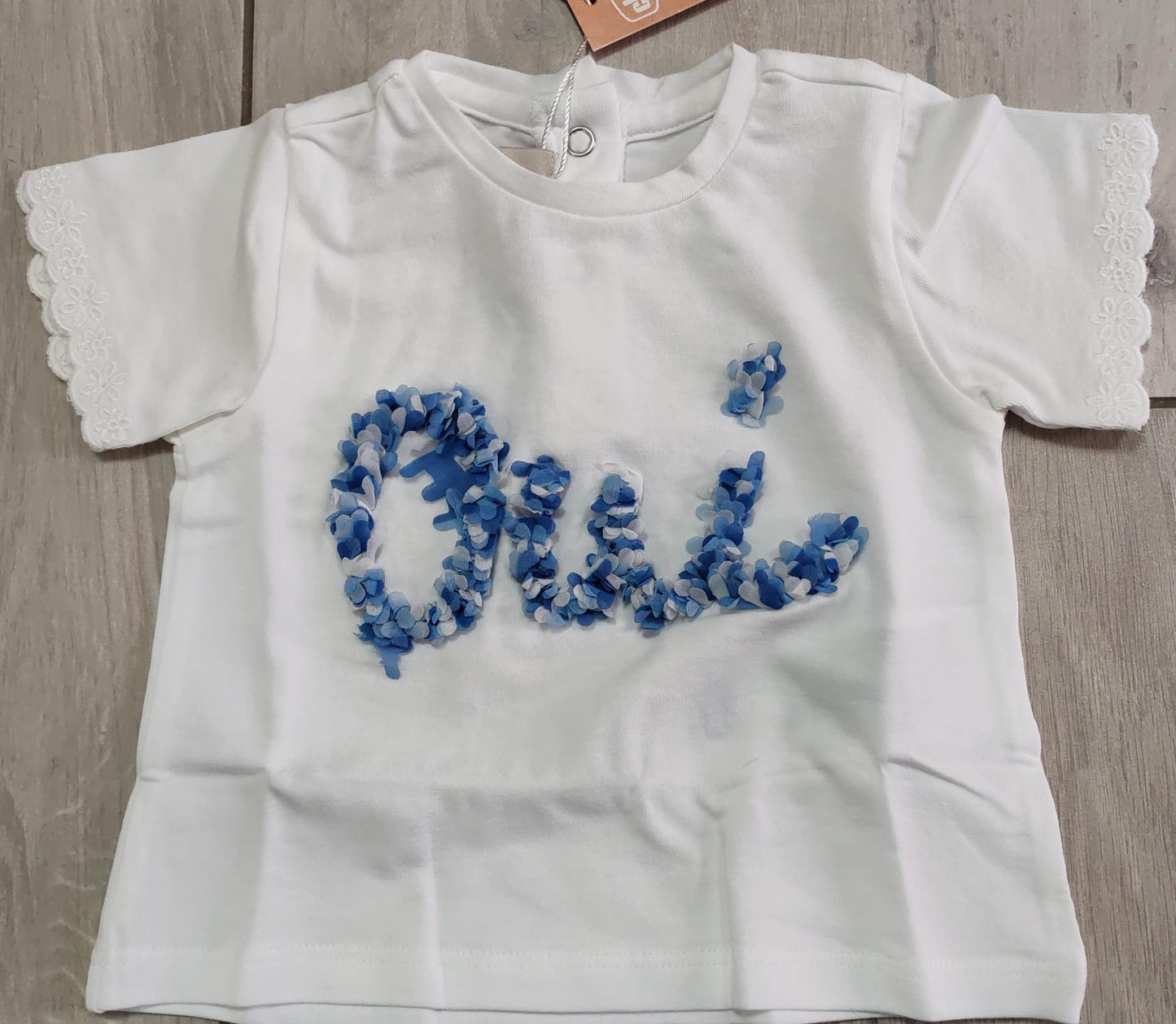 T-shirt con fiorellini blu - Chicco