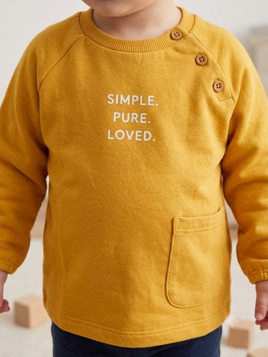 Felpa "Simple. Pure. Loved"- Chicco
