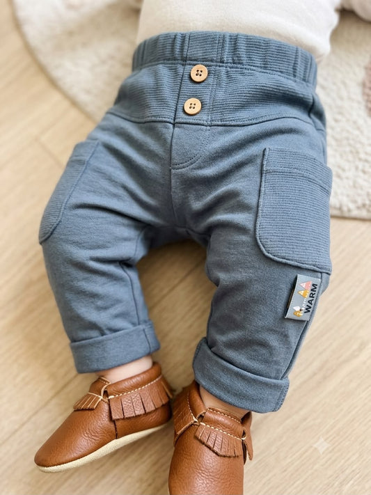 Pantaloni Petrolio Taschino- Chicco