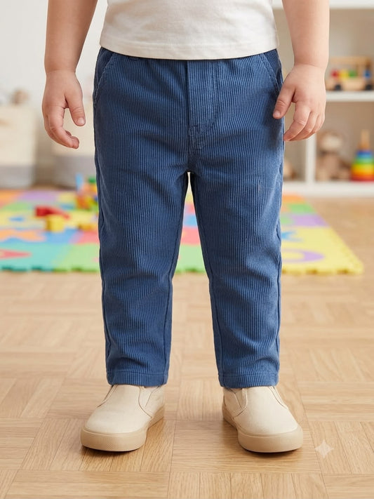 Pantalone Blu Medio Rigato- Chicco
