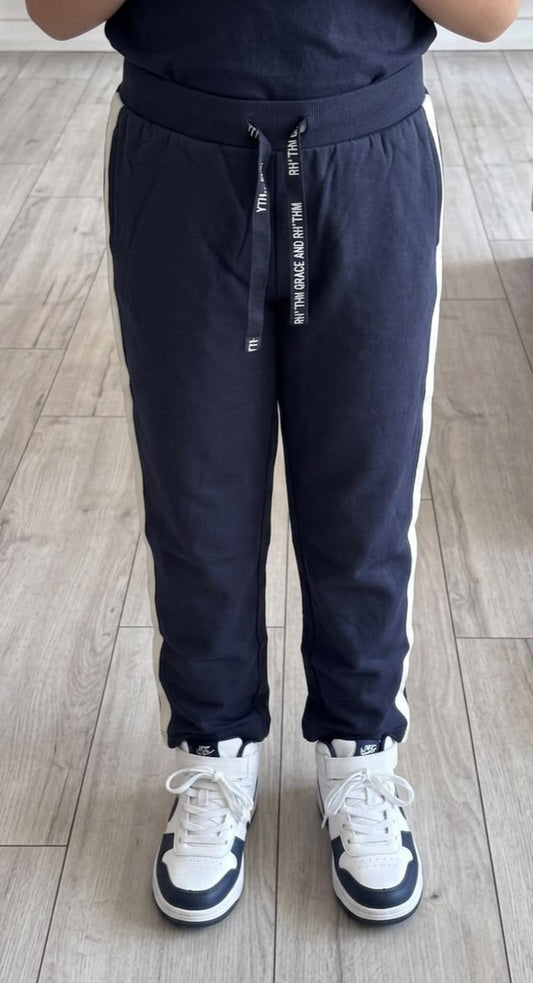 Pantaloni Grace And Rhythm Blu E Bianco- Chicco