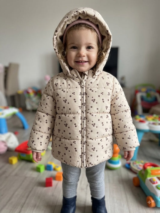 Giubbotto Beige Fiori- Chicco