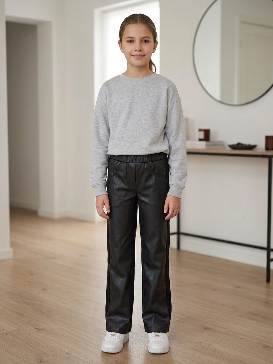 Pantaloni A Zampa Similpelle- Chicco